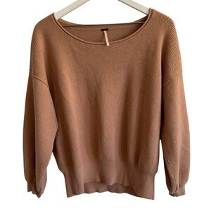 Free People Shadow Sweater, Tan, Size S